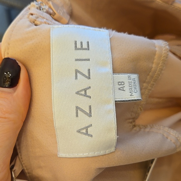 AZAZIE Bridemaid Dress - Style LINIA - Size 8 - Satin Royal Rose - Picture 6 of 7